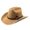 Khaki, variant on Fedora Hat With Trim Party Dress Wide Brim Sun Hat for men Festivals Casual Outings