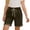 Brown, variant on Summer Denim Shorts For Girls Elastic High Waist Rolled Hem Jeans Shorts Casual Cute Going Out Jorts With Pockets & Drawstring