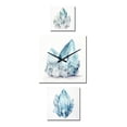 thumbnail image 2 of Designart "Spiritual Stone Amidst Antarctica's Minimal Glacier" Glacier Oversized Wall Clock - Set Of 3 - Extra large Country Clock For Office Décor - Large Vertical Clock, 2 of 6