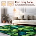 thumbnail image 2 of ODIKA 3'x5' Machine Washable Non-Slip Area Rug, Lush Foliage with Leaf Clusters and Vine Swirls High Traffic Rug, Green, 196738, 2 of 7