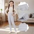 thumbnail image 4 of XXWXYD Girls Fleec𝖾 Lined Leggings Thick Sher𝗉a Warm Sweatpants Kids Stretc𝗁y Elastic Waisted Winter Cozy Soft Tights Thermal Insulated Pants, 4 of 7