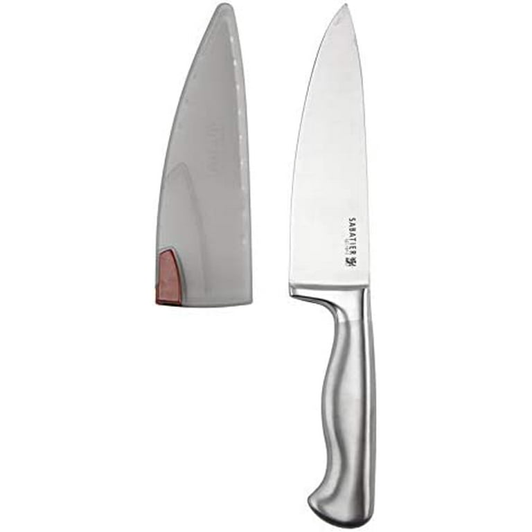 Sabatier Forged Stainless Steel Slicing Knife with Edgekeeper  Self-Sharpening Blade Cover, High-Carbon Stainless Steel Kitchen Knife,  Razor-Sharp Knife to Cut Fruit, Vegetables and more, 8-Inch 8-Inch Chef  Knife 