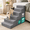 Gray 30" H, variant on 7-step Dog Stairs For High Beds 30-33 Inches Tall Dark Grey