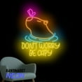 thumbnail image 2 of Handmadetneonsign Don't Worry Be Capy Neon Sign, Capybara Led Sign, Animal Lover Gift, Cute Capybara Wall Decor 82569, 2 of 5