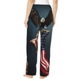 thumbnail image 2 of Bixox Women's American Flag Patterned Pajama Pants Loungewear, 2 of 5