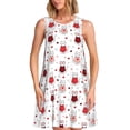 thumbnail image 1 of Balery cute cat hearts Vestidos de verano para mujer con estampado: vestido holgado sin mangas, vestido playero informal y cómodo para días calurosos., 1 of 7