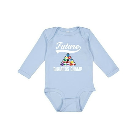 

Inktastic Future Billiards Champ Gift Baby Boy or Baby Girl Long Sleeve Bodysuit
