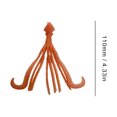 thumbnail image 2 of Pulpo Artificial flotante TPE cebo accesorios de pesca al aire libre naranja 4 Uds, 2 of 8