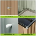 thumbnail image 4 of 2025 New Large Metal Storage Shed, Outdoor Storage Shed, Outdoor Storage Tool Shed with Lockable Doors and Air Vents, Garden Shed for Backyard Garden Patio, 4 of 7