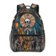 thumbnail image 1 of Easygdp Coffee-Drinking Skull Mochila Ergonómica Versátil para Laptop - Múltiples Bolsillos, Correas Ajustables, Unisex para Escuela, Viajes y Actividades al Aire Libre-One Size, 1 of 5