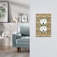 thumbnail image 5 of Fotbe Doodle Owls Print Duplex Receptacle Wall Plate, 1-Gang 5.0" x3.0" Wall Outlet Covers, Dual Outlet Faceplates Covers, Color-matched Screws Included-Style S, 5 of 6