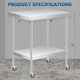 thumbnail image 3 of Qinaqin 30 x 24 Inches Resistente Stainless Steel Commercial Prep Mesa con Ruedas y Ajustable Undershelf para Restaurant Kitchen, 3 of 7