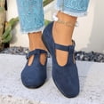 thumbnail image 6 of longantii Womens Mary Jane Shoes Slip on Dressy Ballerina Flats Shoes for Women 2026 Soft Non-Slip Flats for Work Office Casual Blue, 6 of 6