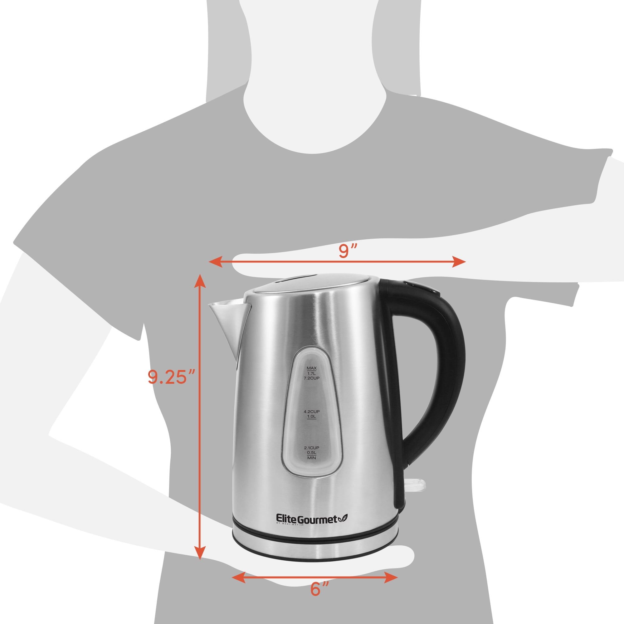 Wolf Gourmet 1.5 Quarts Stainless Steel (18/0) Electric Tea Kettle &  Reviews