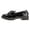 Black#1, variant on HomeDM Low Chunky Loafers for Women Round Toe Slip-On Platform Comfort Business Work Office Shoes, Size 7
