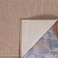 thumbnail image 5 of Couristan Recife Indoor/Outdoor Area Rug for Patios, Decks, Kitchens, and Laundry Rooms, All-Weather, Pet-Friendly and Easy to Clean, Saddle Stitch Pattern in Cocoa Brown-Natural, 5'3" x 7'6", 5 of 5