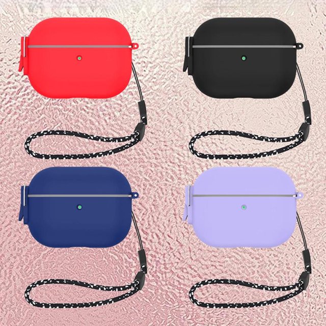 Earphone Protector Case Silicone Cover With Carabiner Compatible For Airpods Pro 2 2022 Headset Accessories