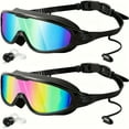 thumbnail image 1 of Mapskey Gafas de Natación con Lentes de Ángulo Amplio a Prueba de Agua para Adultos, Hombres y Mujeres, Ajuste Anti-confort con Tapones para los Oídos y Clip para la Nariz, 1 of 6