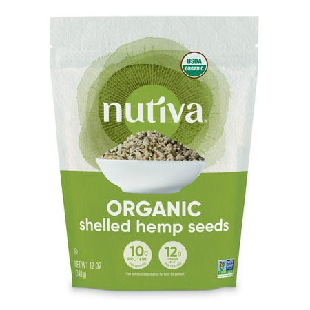 Nutiva Organic Raw Shelled Hemp Seeds, 12.0 Oz, 2 Ct