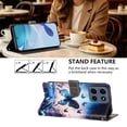 thumbnail image 6 of Butterfly Love Flower Wallet Case For Motorola Moto G 5G 2025 / 2026, PU Leather Flip Folio Cover With Card Slots, Magnetic Closure, Kickstand, Shockproof Protective Phone Case,Blue Butterfly, 6 of 10