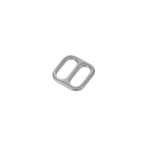 B9600 Nickel Matte, Double Loop, Solid Brass-LL, 1/2"