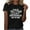 Black, variant on Tnhcen Women's Short Sleeve Crewneck T-Shirts | Funny Letter Print Positive Shoulder Tops | Plus Size Friendly S-2XL Tops