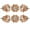 Peach Melon, variant on Perilla Home Set of 6 Melon Crystal Cabinet Knobs for Drawers Decorative Vintage Glass Knobs for Home Kitchen Cupboard Glass Door Dresser Wardrobe and Drawer Pulls (Clear)