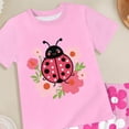 thumbnail image 4 of Gubotare Ensemble de Pyjama pour Filles à Manches Courtes, Haut à Boutons devant et Short, Ensemble de Pyjama 2 Pcs Taille 9-10 (Rouge Melon D\'eau, 9-10 Ans), 4 of 4