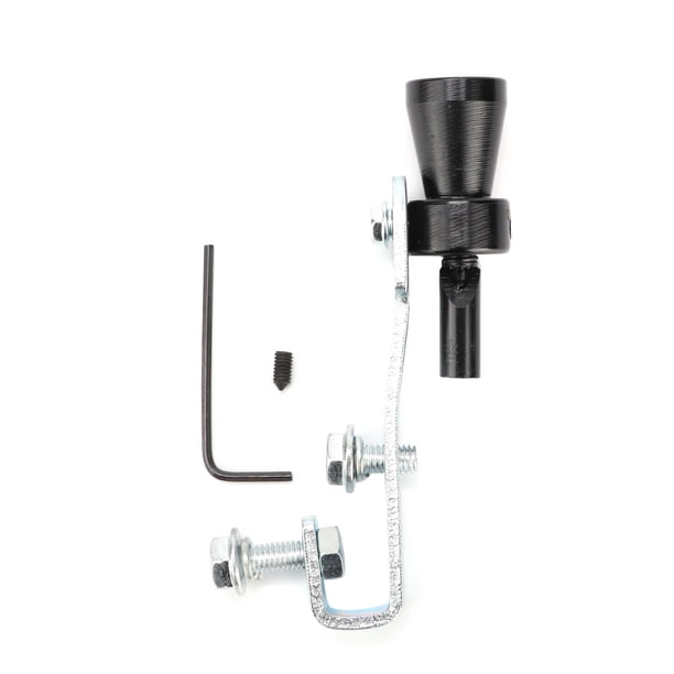 Turbo Coche Modificación Cola Garganta Tubo De Escape Silbato aleación De Aluminio Negro