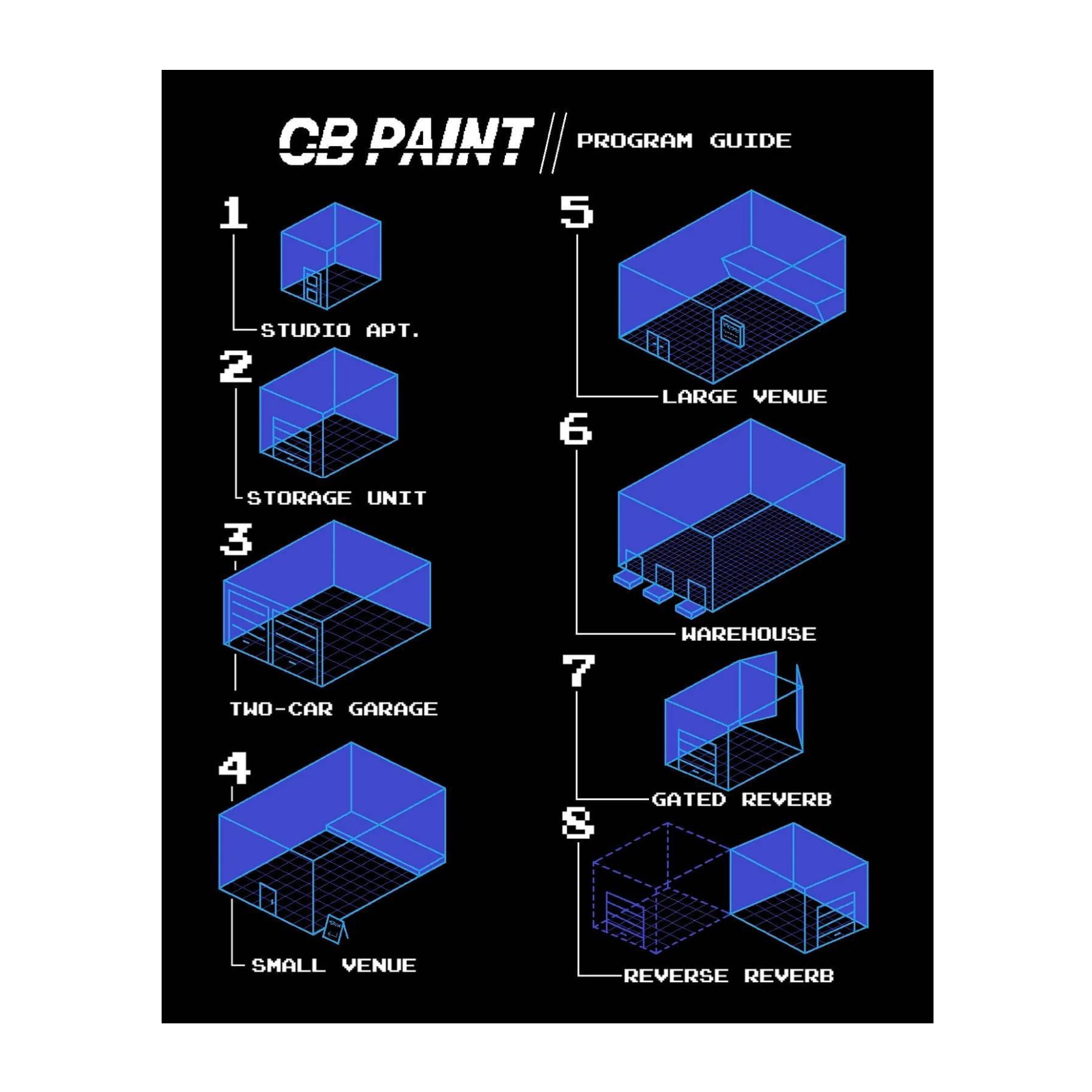 Catalinbread CB Paint Late 1900s Reverberator Guitar Effects Pedal with Gate/Reverse Modes, Mix, Tone, and Onset Controls