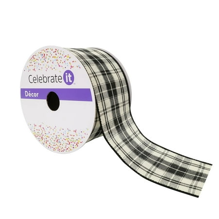 UPC: 0191518420821 | 2.5 Plaid Wired Ribbon by Celebrate It™