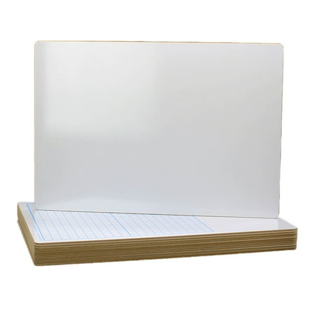 UPC: 0727638112621 | 11 X 16 Two Sided 1by2  Graph Dry Erase Board Bulk Class Pack Of 12
