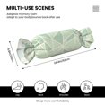thumbnail image 2 of Candy Pillow With Pillow Core 24.6×9.8in Durable Cord Opening And Closing Design Waterproof And Easy To Install Palegreen Geometric Lines_1, 2 of 8