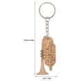 thumbnail image 2 of Music Keychain Tuba Key Ring for Decoration 4Pcs Bamboo and Zinc Alloy, 2 of 5