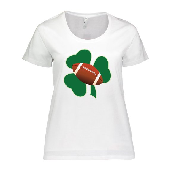 Inktastic St Patricks Day Football Women's Plus Size T-Shirt