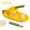 Yellow, variant on Manual Dumpling Maker Press, Dumpling Wrapper Maker Tool for Homemade Dumpling Skins, Handheld Dough Press Mold with Crimper Cutter, Kitchen Tool for Making Gyoza Ravioli Empanadas