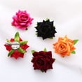 thumbnail image 5 of UNTERING Hairpin Rose Hair Clip Flower Barrettes Flower Hair Clip For Women Flower Brooch Flower Hairpin Rose Brooch Pin Bride Brooch Pin, 5 of 8