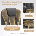 thumbnail image 2 of Silla ejecutiva para Oficina escritorio de PU Piel sintética durable ergonómica 150kg con soporte lumbar reclinable resistente Ergonomic office chair sala de juntas gerencial VERTEX, 2 of 8