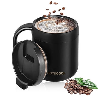 Aquaphile 20oz Stainless Steel Insulated Coffee Mug with Handle, Double  Walled Vacuum Travel Cup with Lid & Straw, Portable Coffee Tumbler,Light  Blue - Walmart.com