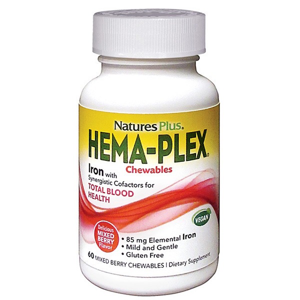 Hema-Plex Nature's Plus 60 Chewable - Walmart.com - Walmart.com