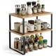 thumbnail image 1 of SONGMICS Organizadores de Cocina, Juego de 4 Estantes de Cocina, Apilables, Expandibles, Metal y Madera de Ingeniería, Negro y Natural, 1 of 6