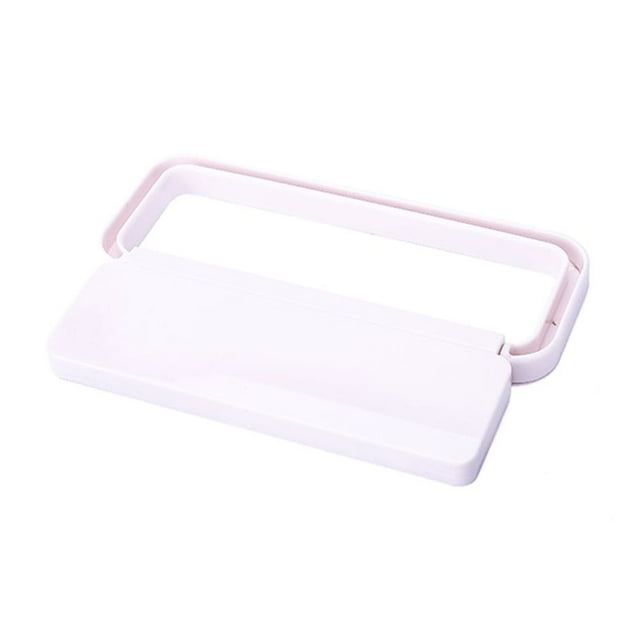 Toallero autoadhesivo de plástico para puerta de armario, zapatero de pared (blanco)