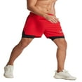 thumbnail image 2 of Men Sports Short Trousers  Casual Quick Drying Sweatpants with Inner Layer Elastic Waist Drawstring Shorts, 2 of 6