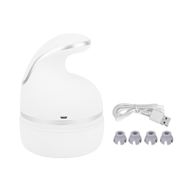 Masseur Automatique pour Chats avec Charge USB Intelligente 3D (Blanc)