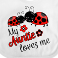thumbnail image 4 of Inktastic My Auntie Loves Me with Cute Lady Bugs Boys or Girls Baby Bib, 4 of 4