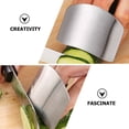 thumbnail image 2 of Shisuyan 6 Pcs Anneaux Ouverts Garde-Doigts en Acier Inoxydable pour Protection des Mains de Cuisine, 2 of 9