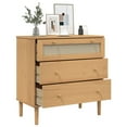 thumbnail image 4 of vidaXL Drawer Cabinet Storage File Sideboard SENJA Rattan Look Solid Wood Pin, 4 of 10