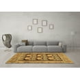 thumbnail image 3 of Ahgly Company Indoor Square Abstract Brown Modern Area Rugs, 7' Square, 3 of 4