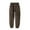 Coffee, variant on Annhoo Girls Cargo Pants Baggy High Waisted Drawstring Trousers with Pockets Kids Casual Solid Sweatpants