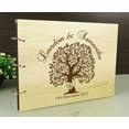thumbnail image 3 of Mr And Mrs Personalized Name And Date Wedding Tree Guest Book Photo Albums Scrapbook, 3 of 6